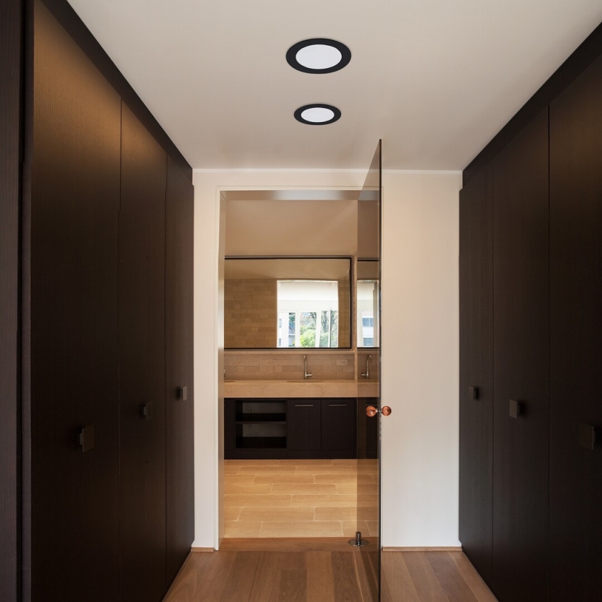 Rabalux - ugradno stropno LED svetlo LED/18W/230V prečnik 22 cm crno
