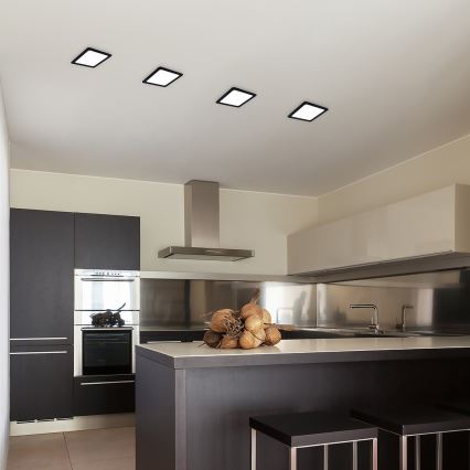Rabalux - Ugradno LED svetlo LED/6W/230V 12x12 cm crno