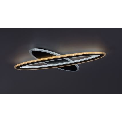 Rabalux - LED prigušiva plafonsko svetlo LED/70W/230V 3000/4000/6000K crna + sa daljinskim upravljačem