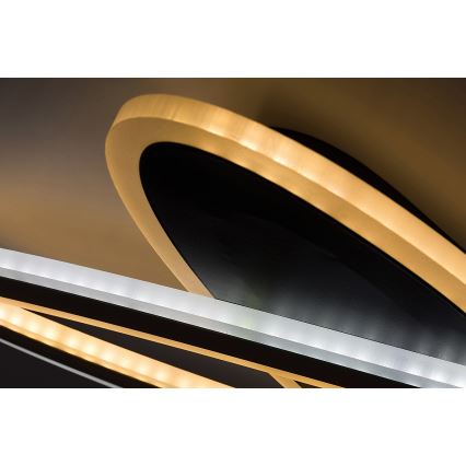 Rabalux - LED prigušiva plafonsko svetlo LED/70W/230V 3000/4000/6000K crna + sa daljinskim upravljačem