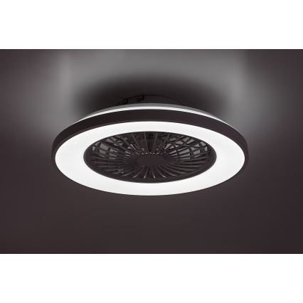 Rabalux - LED prigušiva stropna svetiljka sa ventilatorom LED/48W/230V 3000-6500K + daljinsko upravljanje