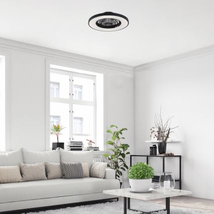 Rabalux - LED prigušiva plafonska svetiljka sa ventilatorom LED/72W/230V 3000-6500K + daljinski upravljač