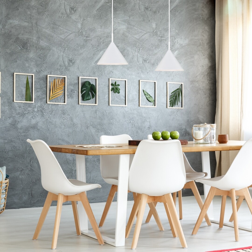 Rabalux 72008 - Luster na sajli 1xE27/40W/230V bela