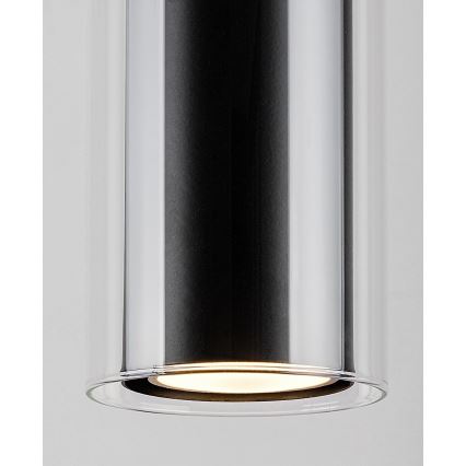 Rabalux - Luster na sajli 1xGU10/50W/230V proziran/crni