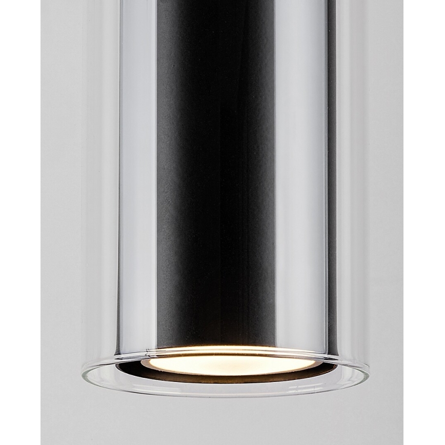Rabalux - Luster na sajli 1xGU10/50W/230V proziran/crni