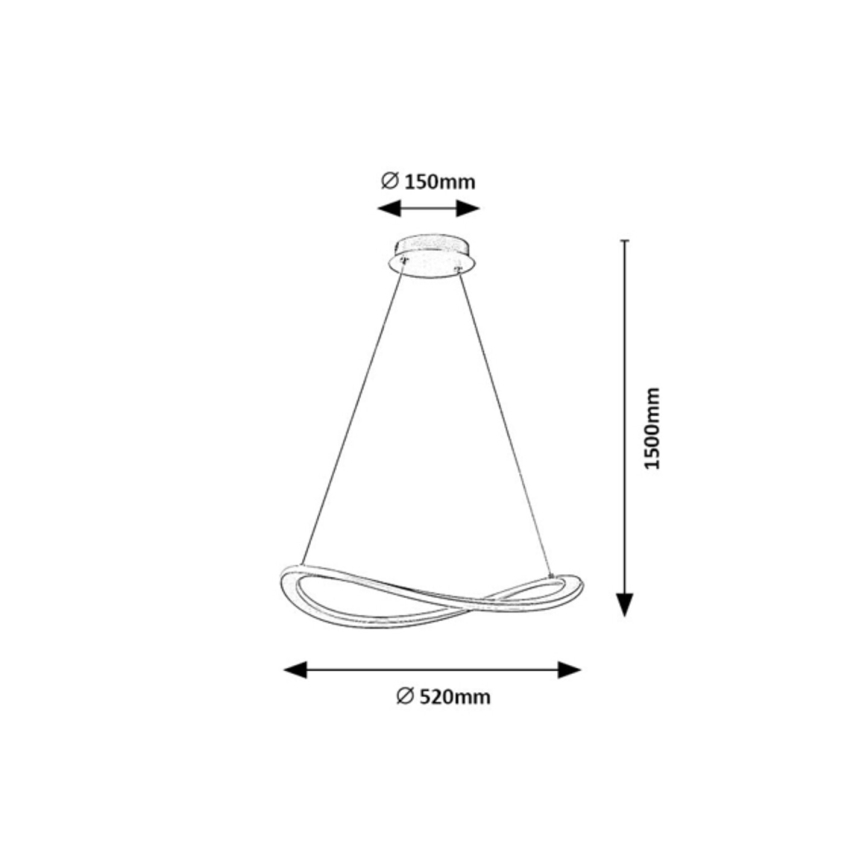 Rabalux - LED luster na sajli LED/40W/230V 3000K