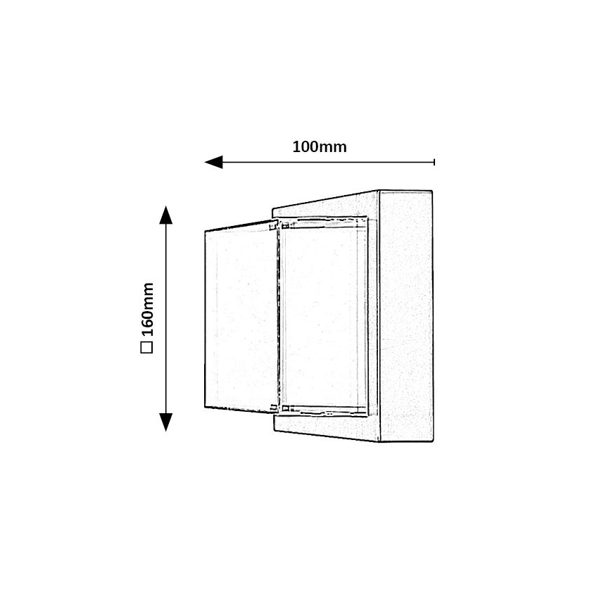 Rabalux - LED RGBW prigušiva spoljašnja zidna lampa LED/10W/230V IP54 Wi-Fi Tuya