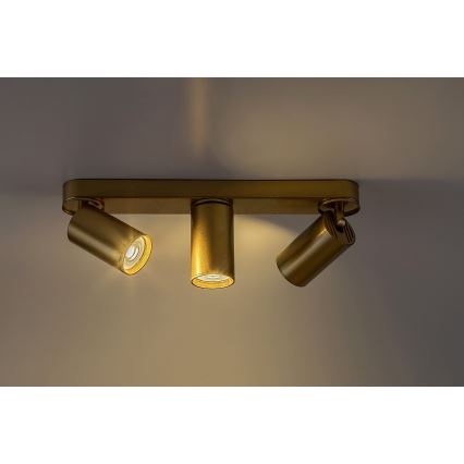 Rabalux - Reflektorska svetiljka 3xGU10/5W/230V zlatna