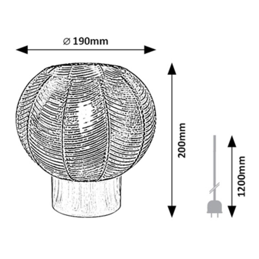 Rabalux - Stona lampa 1xE27/40W/230V