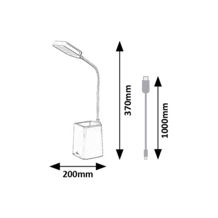 Rabalux - LED prigušiva stona lampa LED/6W/230V 5000K ružičasta