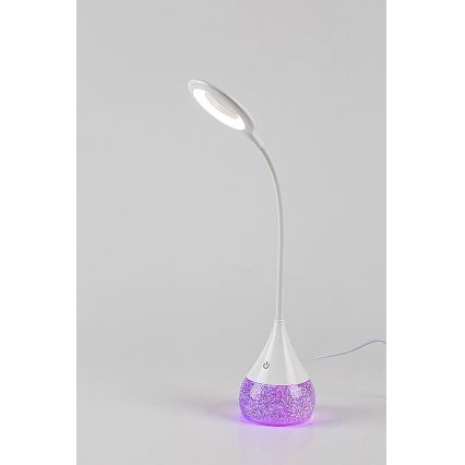 Rabalux - LED RGB prigušiva stona lampa LED/4W/230V bela