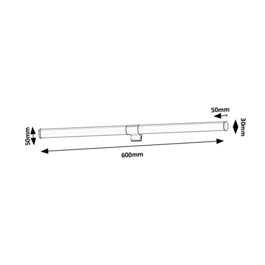 Rabalux - LED osvetljenje za ogledalo u kupatilu LED/8W/230V IP44 60 cm