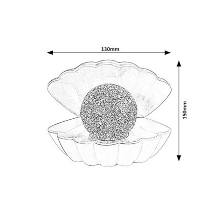 Rabalux - LED RGB Dekorativna lampa LED/0,8W/3xAAA