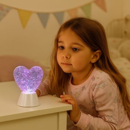 Rabalux - LED RGB Dekorativna lampa LED/0,8W/3xAA u obliku srca