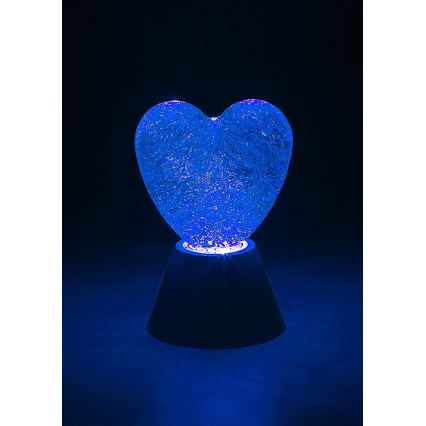 Rabalux - LED RGB Dekorativna lampa LED/0,8W/3xAA u obliku srca