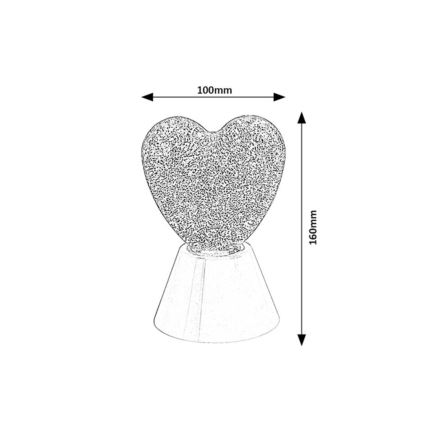 Rabalux - LED RGB Dekorativna lampa LED/0,8W/3xAA u obliku srca