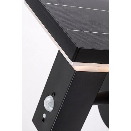 Rabalux - LED solarna zidna svetiljka sa senzorom LED/4W/230V IP44 crna 2200 mAh