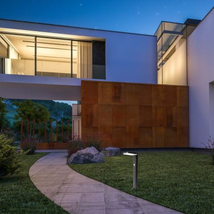 Rabalux - LED prigušiva solarna spoljna lampa sa senzorom LED/4,4W/3,7V IP54 antracit 2200 mAh