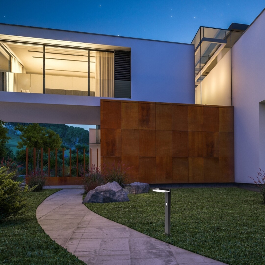 Rabalux - LED prigušiva solarna spoljna lampa sa senzorom LED/4,4W/3,7V IP54 antracit 2200 mAh