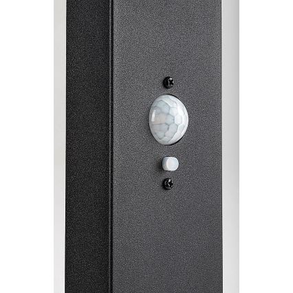 Rabalux - LED prigušiva solarna spoljna lampa sa senzorom LED/4,4W/3,7V IP54 antracit 2200 mAh