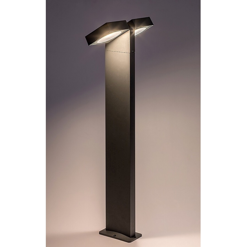 Rabalux - fleksibilna LED spoljašnja lampa 2xLED/7W/230V IP54 antracitna