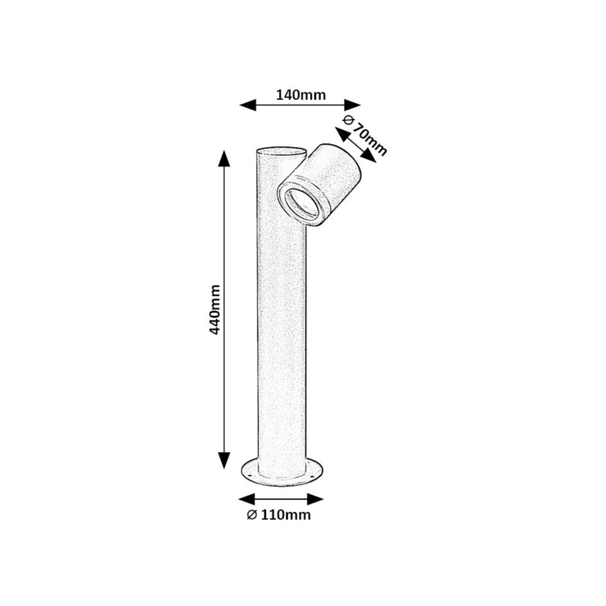 Rabalux - Spoljašnja lampa 1xGU10/35W/230V IP44