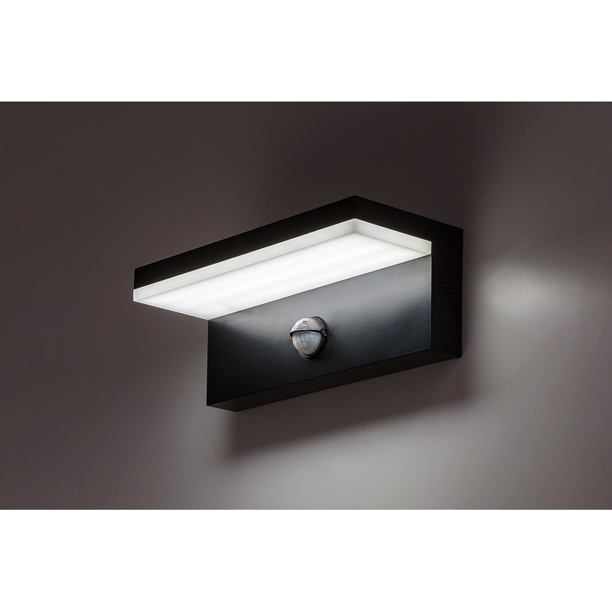 Rabalux - spoljno zidno LED svetlo sa senzorom LED/9W/230V 2700/4000/6500K IP54 crna