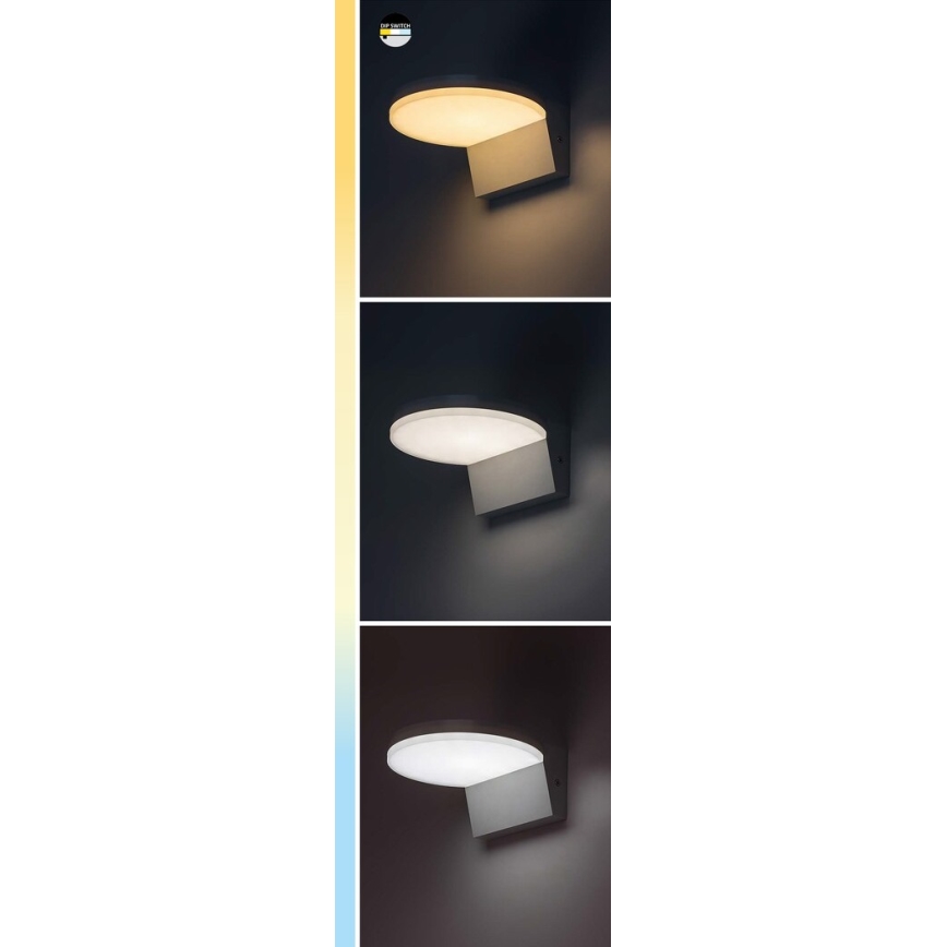 Rabalux - LED spoljašnje zidno svetlo LED/9W/230V 2700/4000/6500K IP54 crno