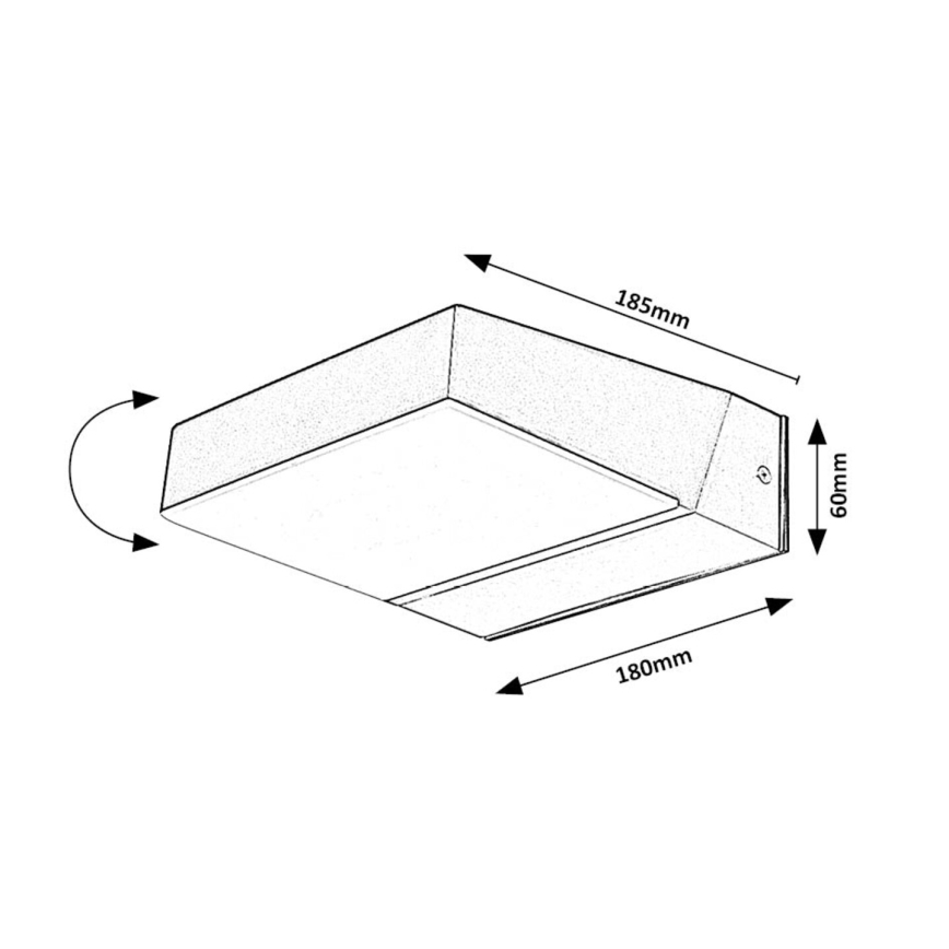 Rabalux - LED spoljašnje zidno svetlo LED/14W/230V 2700/4000/6500K IP54