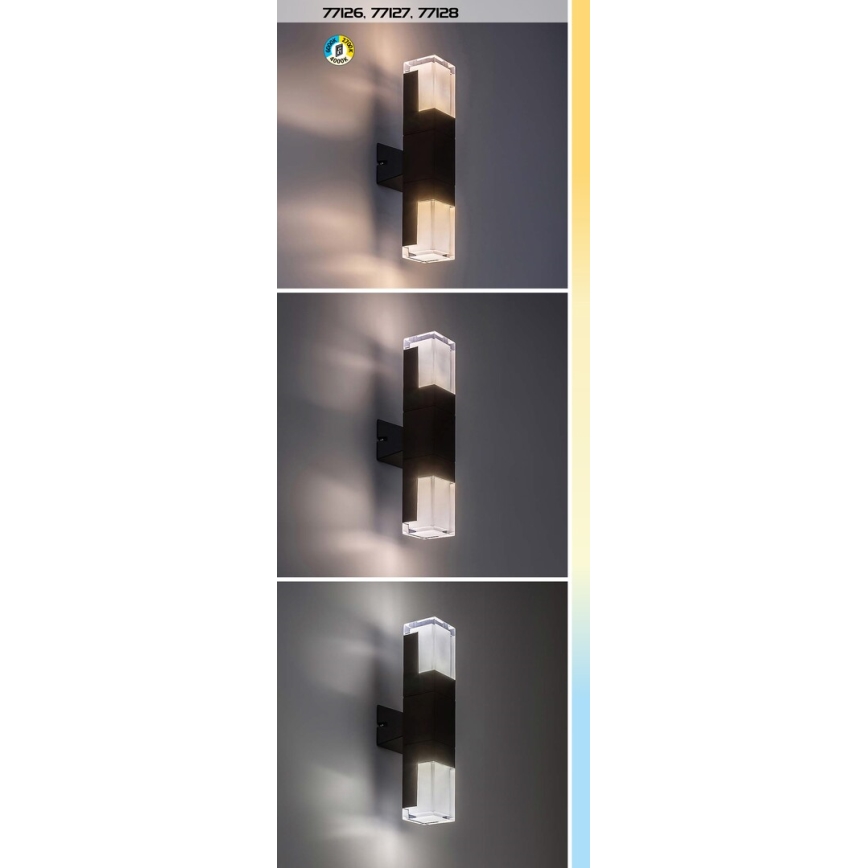 Rabalux - LED spoljno zidno svetlo LED/12W/230V 2700/4000/6000K IP54