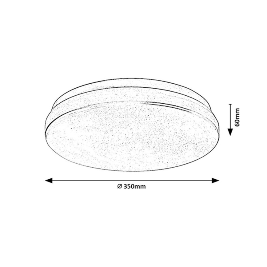 Rabalux - LED plafonsko svetlo za kupatilo sa senzorom, 24 W, 230 V, 4000 K, IP44