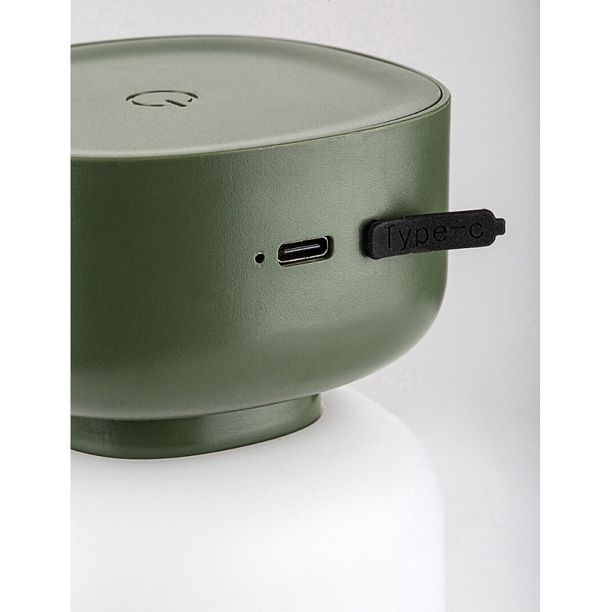 Rabalux - LED spoljašnja prigušiva dodirna punjiva stona lampa LED/3W/5V IP44 zelena