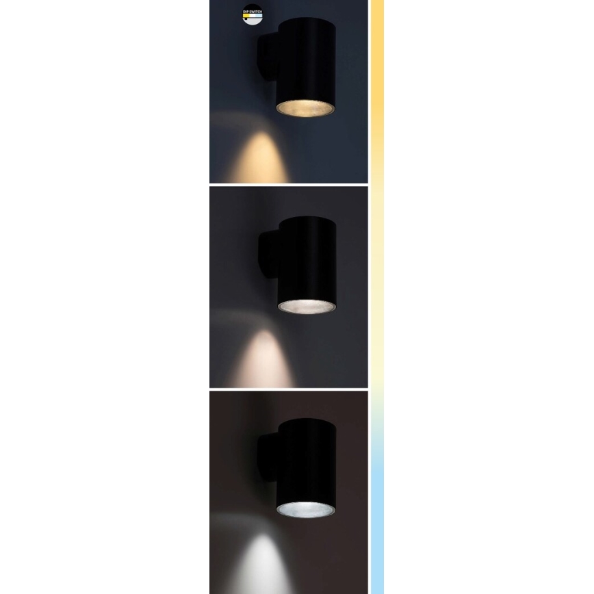 Rabalux - LED spoljno zidno svetlo LED/9W/230V 2700/4000/6500K IP65 crno