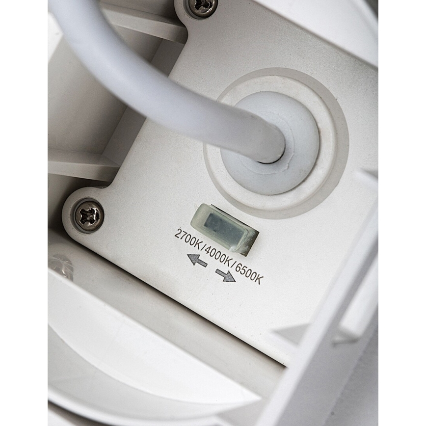 Rabalux - LED spoljašnje zidno svetlo, 9W, 230V, 2700/4000/6500K (izbor temperature svetla), IP65, belo