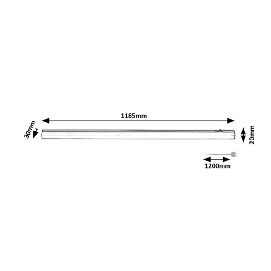 Rabalux - LED svetlo za ispod ormarića LED/18W/230V 4000K 118 cm