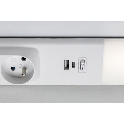 Rabalux - LED svetlo ispod ormarića sa utičnicama LED/18W/230V 4000K 60 cm belo