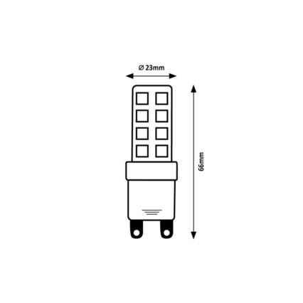 Rabalux - LED sijalica SMD G9/9W/230V 4000K
