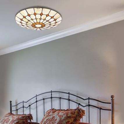 Rabalux - Tiffany vitražna plafonska svetiljka 2xE27/60W/230V prečnik 40 cm
