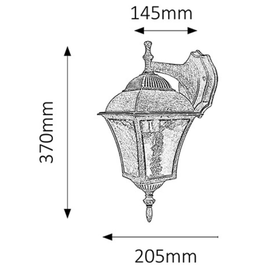 Rabalux - Spoljna zidna lampa 1xE27/60W/230V IP44