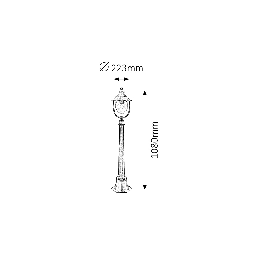 Rabalux - Spoljašnja lampa 1xE27/60W/230V