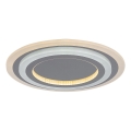 Rabalux - LED prigušiva stropna lampa LED/56W/230V 3000/4000/6000K mat hrom + daljinski upravljač