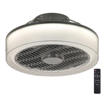 Rabalux - LED prigušiva stropna svetiljka sa ventilatorom LED/30W/230V 3000-6000K + daljinski upravljač