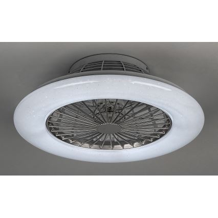 Rabalux - LED prigušiva stropna svetiljka sa ventilatorom LED/30W/230V 3000-6500K + daljinski upravljač