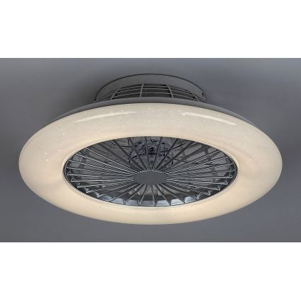 Rabalux - LED prigušiva stropna svetiljka sa ventilatorom LED/30W/230V 3000-6500K + daljinski upravljač