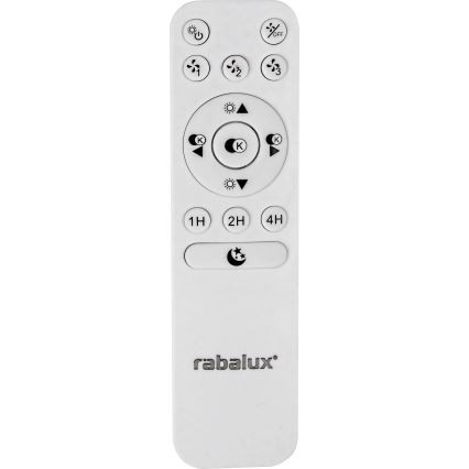 Rabalux - LED prigušiva stropna svetiljka sa ventilatorom LED/30W/230V 3000-6500K + daljinski upravljač