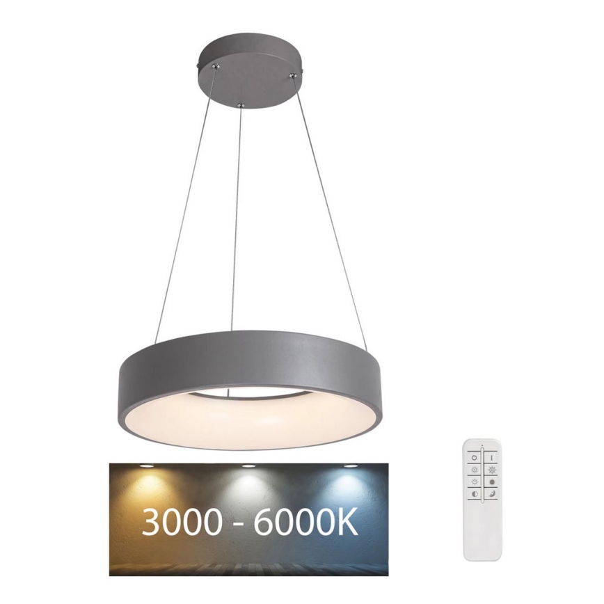 Rabalux - LED prigušiva viseća lampa na sajli LED/24W/230V okrugla 3000-6000K + daljinski upravljač