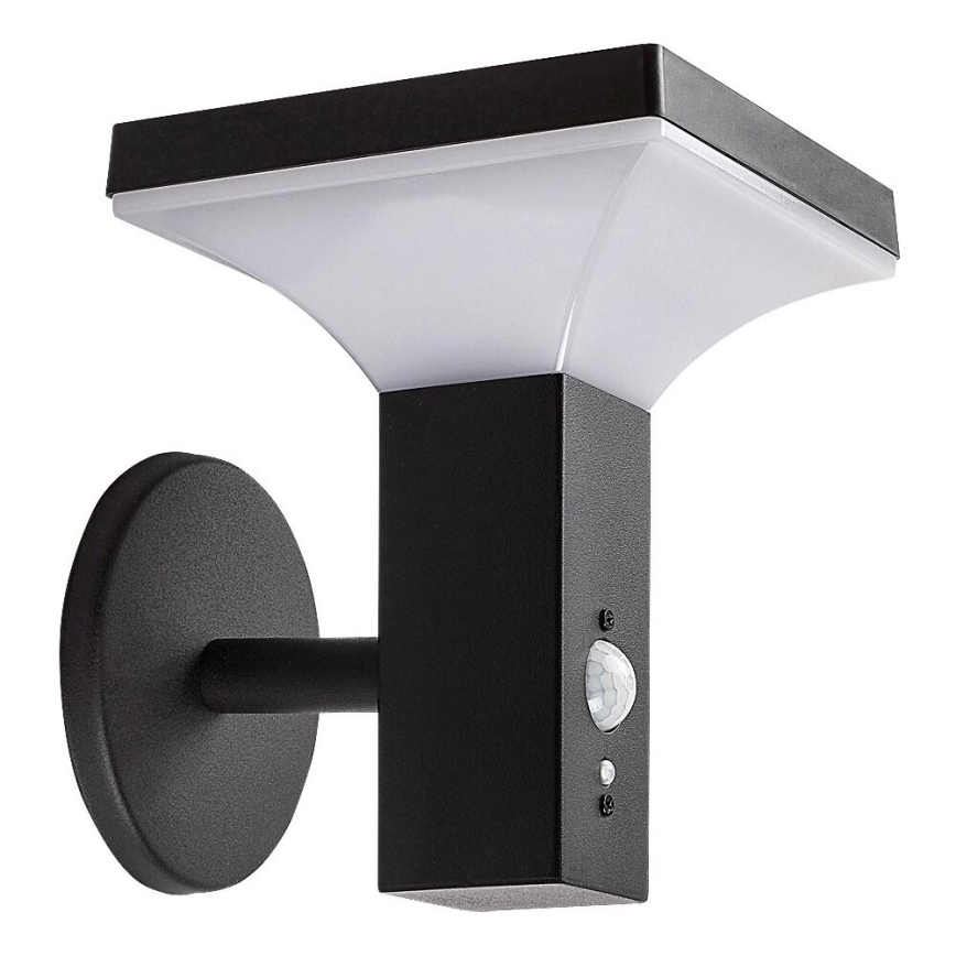 Rabalux - LED solarna zidna svetiljka sa senzorom LED/4W/230V IP44 crna 2200 mAh