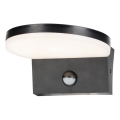 Rabalux - LED spoljašnje zidno svetlo sa senzorom LED/9W/230V 2700/4000/6500K IP54 crna