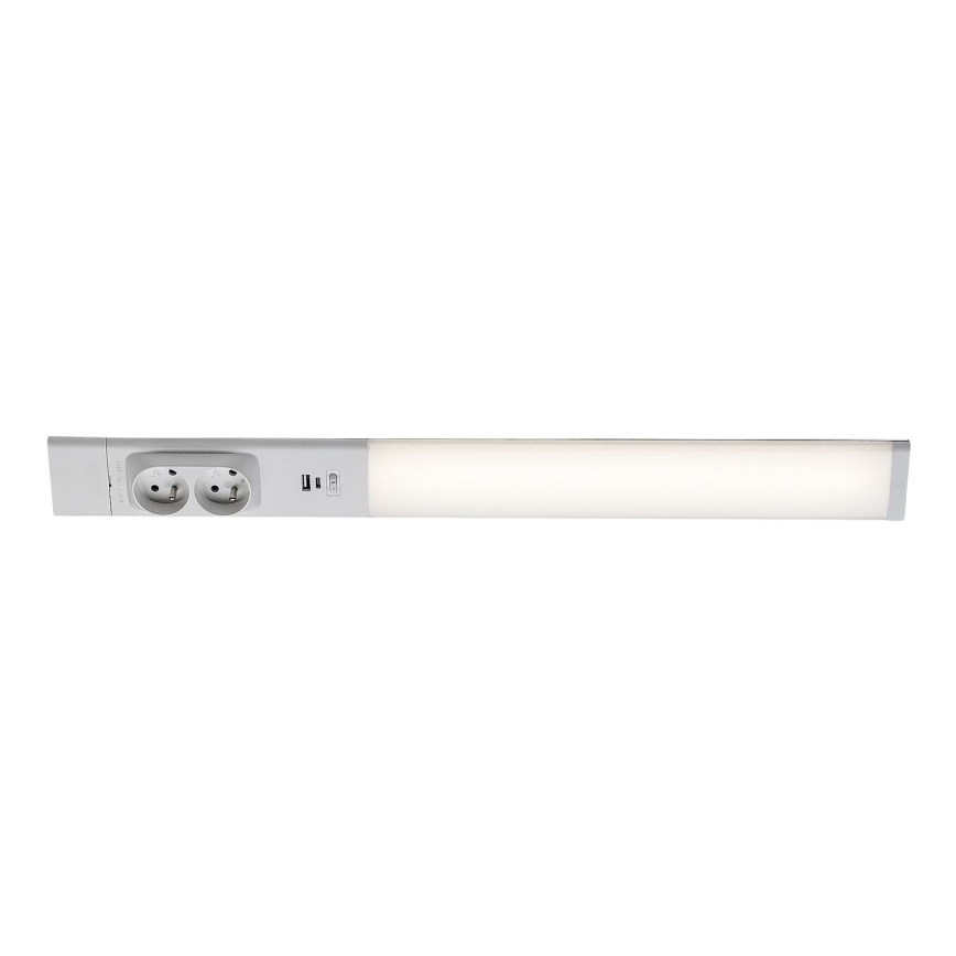 Rabalux - LED svetlo ispod ormarića sa utičnicama LED/18W/230V 4000K 60 cm belo