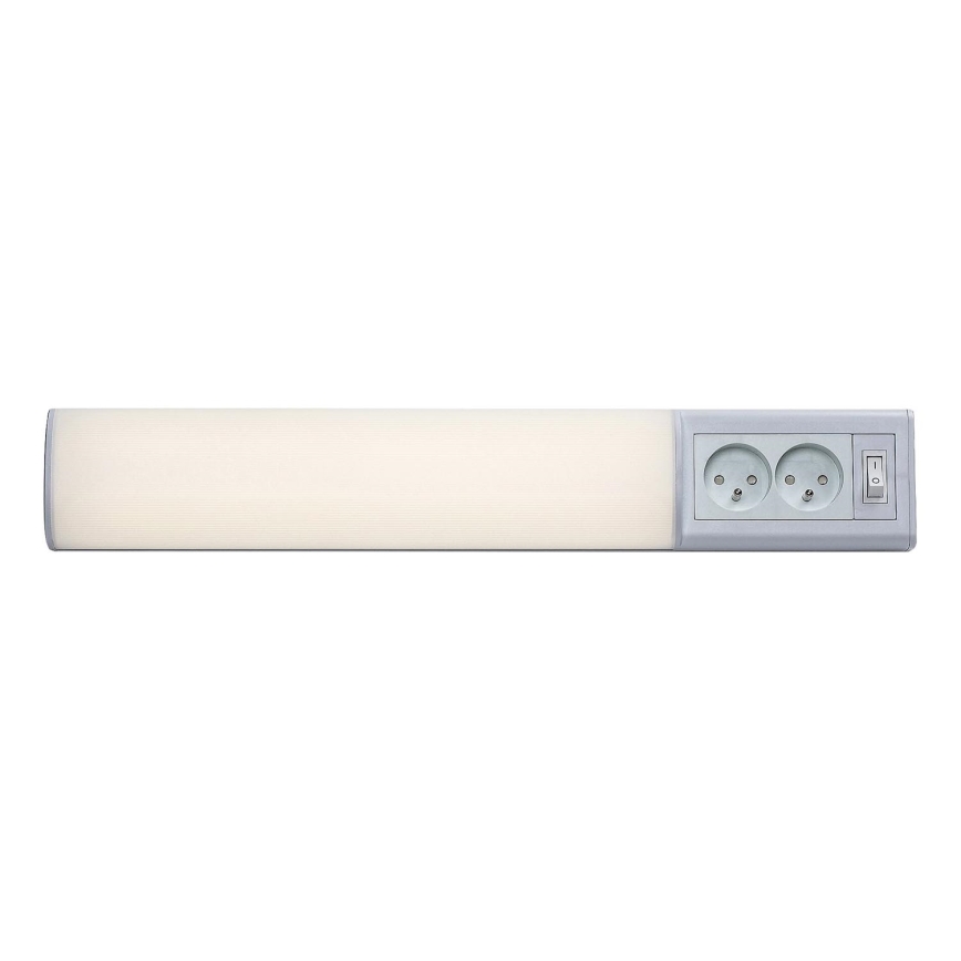 Rabalux - LED svetlo za ugradnju ispod ormarića sa utičnicama LED/10W/230V 4000K 50 cm bela